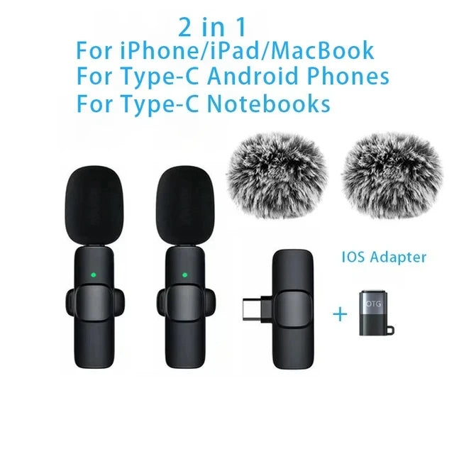 Wireless Lapel Microphone for Mobile