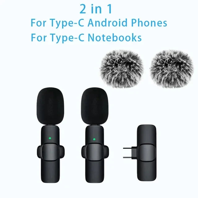 Wireless Lapel Microphone for Mobile