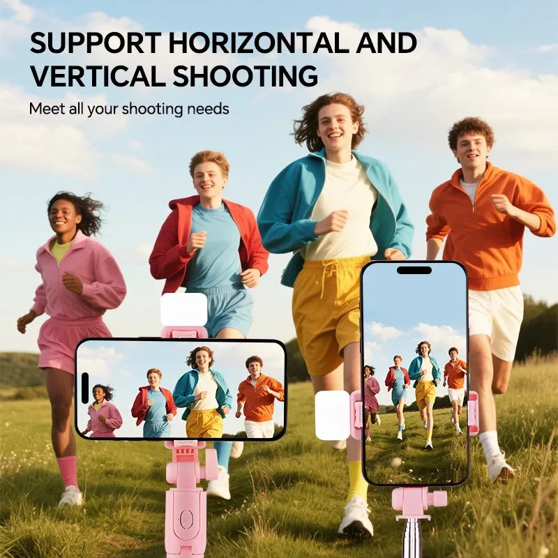 Telescopic Selfie Stick with Fill Light