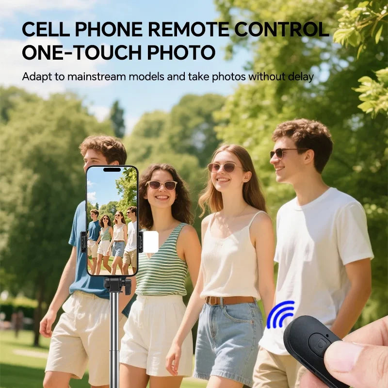 Telescopic Selfie Stick with Fill Light
