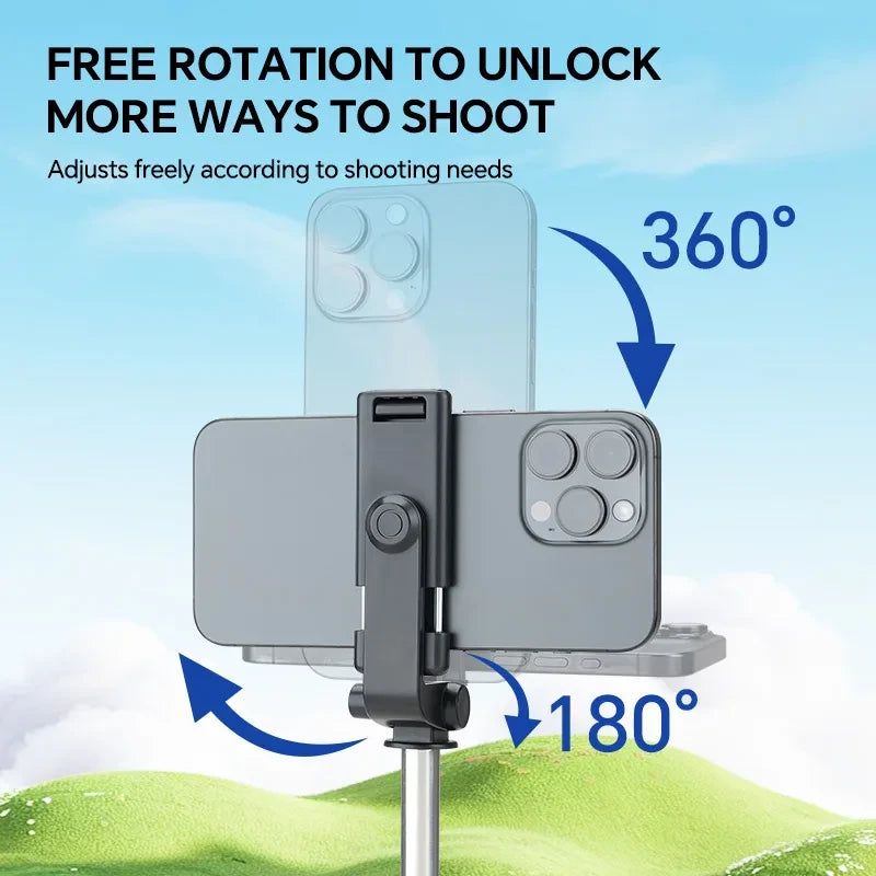 Telescopic Selfie Stick with Fill Light
