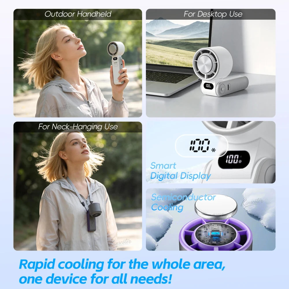 Portable Foldable Handheld Cooling Fan